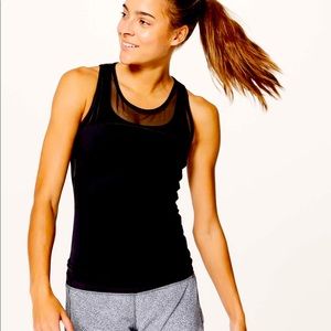 Lululemon home stretch tank black 8 nwt